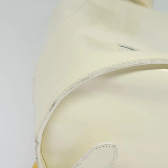 Salvatore Ferragamo Gancini Backpack Patent leather White Auth BA5435 main image 9